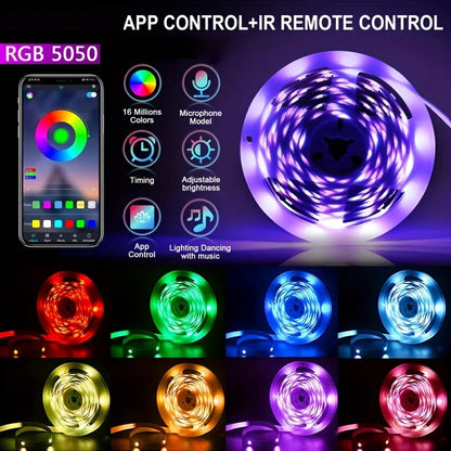 40M RGB LED Strip Lights with App & Remote
