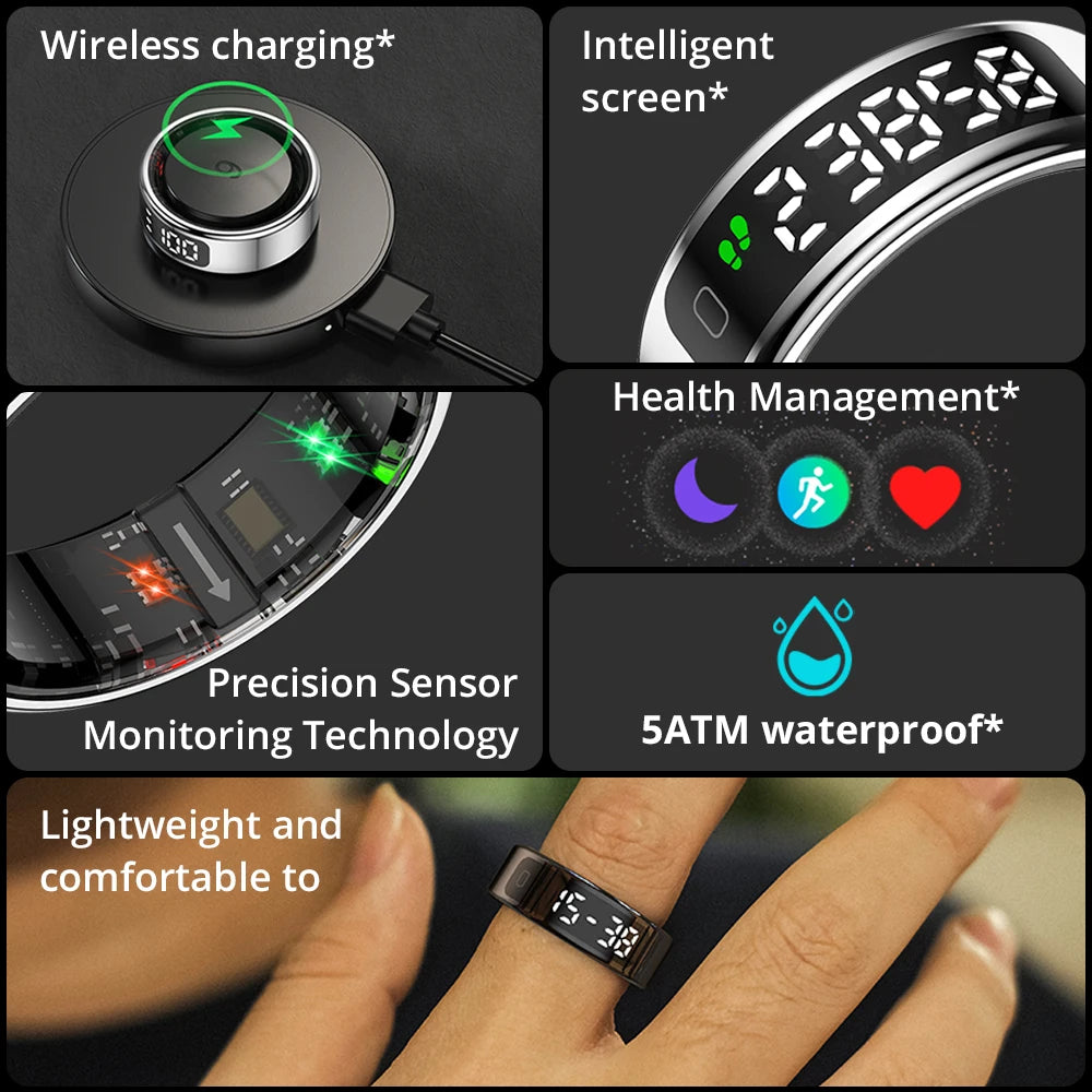 COLMI R12 Smart Ring with Display & Touch