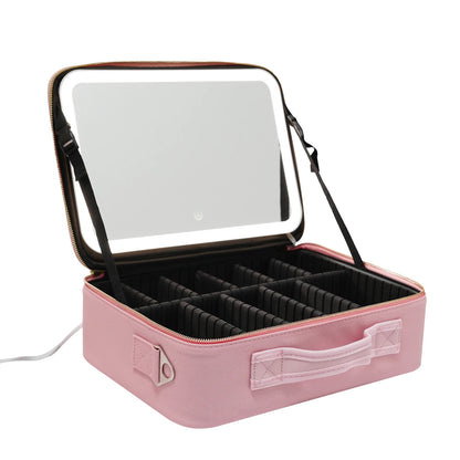 Smart LED Makeup Case with Mirror