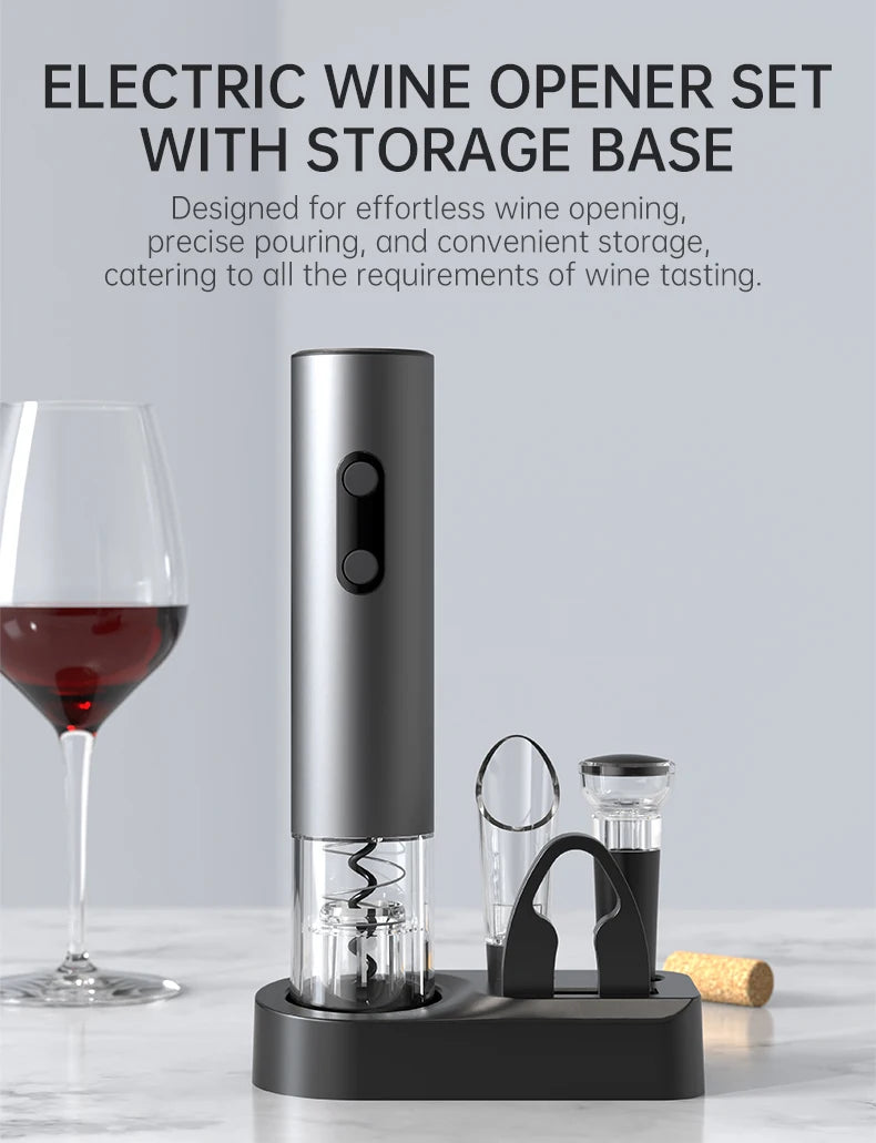 Electric Wine Opener Gift Set