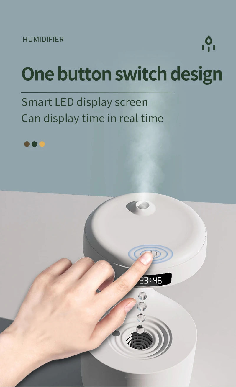 Anti-Gravity Silent Mist Humidifier