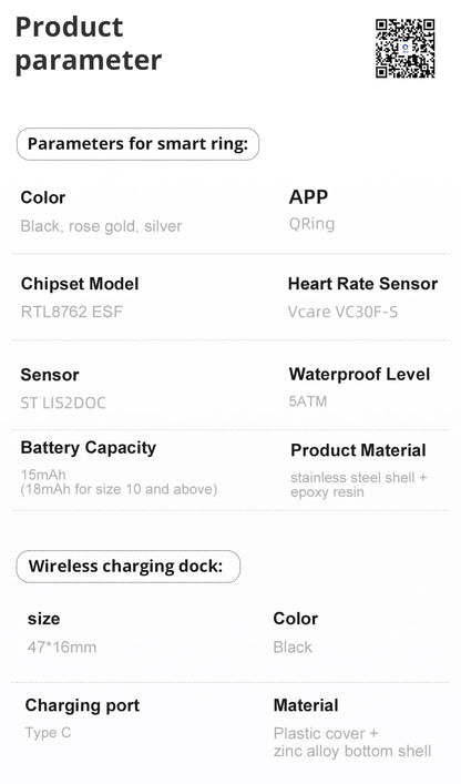 COLMI R12 Smart Ring with Display & Touch