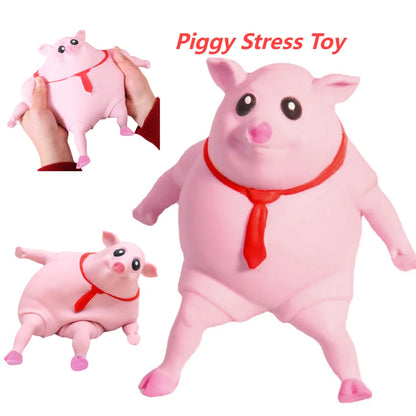 Squishy Pink Piggy🩷 | Rebound Stress Relief Toy for Kids & Adults