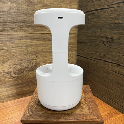 Anti-Gravity Water Drop Humidifier with Time Display