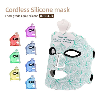7-Color LED Face Mask – Wireless Red Light Therapy for Glowing & Youthful Skin