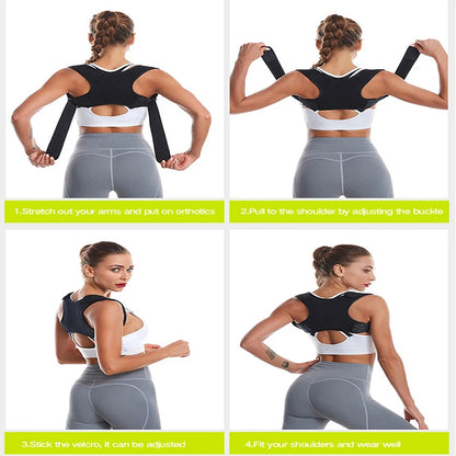 Adjustable Posture Corrector Belt – Upper Back & Shoulder Support