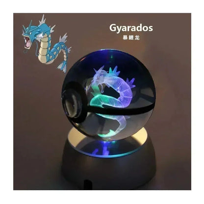 3D Pokémon Crystal Ball with LED Base