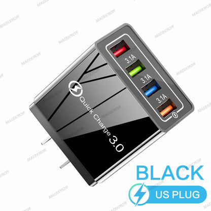4-Port USB Fast Charger – Quick Charge 3.0 for All Devices