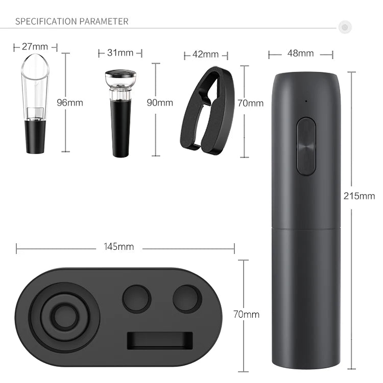 Electric Wine Opener Set with Charging Base