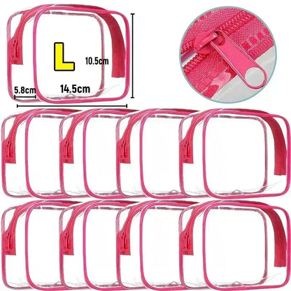 ClearGlow Transparent Travel Makeup Bag