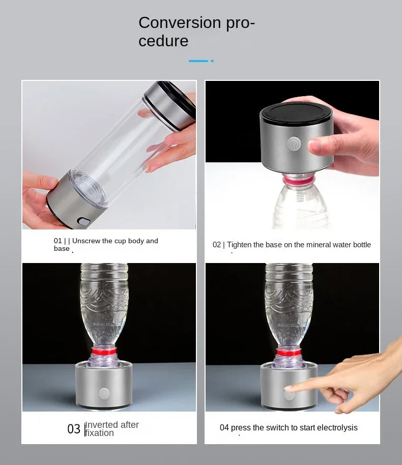 Hydrogen Glow 420ml Water Bottle