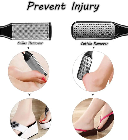 8/10/15/23-in-1 Pedicure Kit – Professional Stainless Steel Foot Care Set for Smooth, Soft Feet