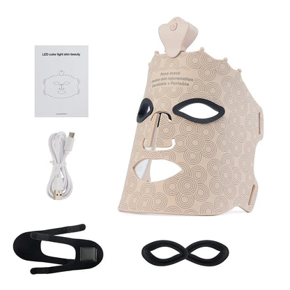 7-Color LED Face Mask – Wireless Red Light Therapy for Glowing & Youthful Skin