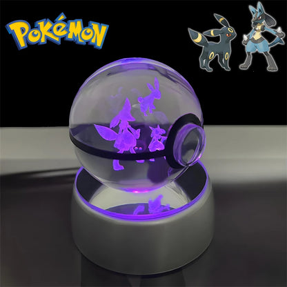 3D Pokémon Crystal Ball Night Light