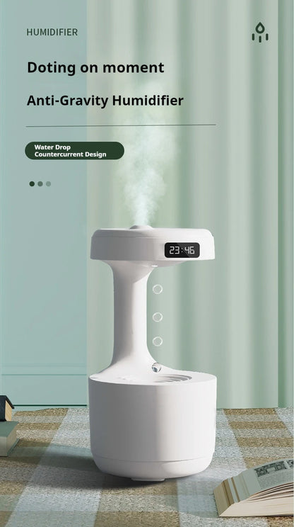 Anti-Gravity Humidifier with LED Clock