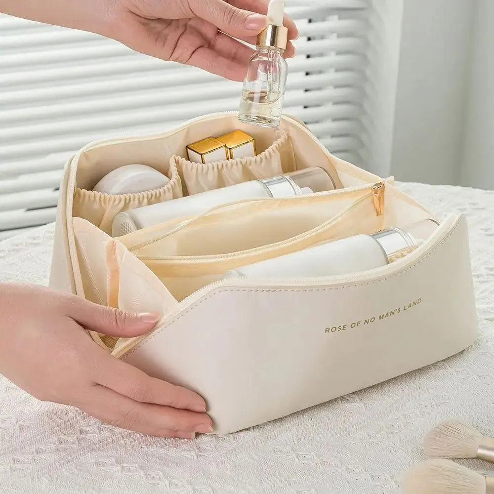 Luxury PU Travel Makeup Bag for Women