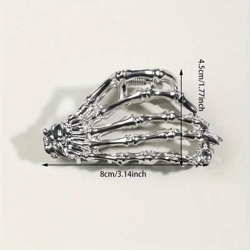 Retro Skeleton Hand Hair Claw