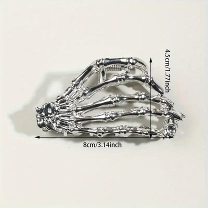 Retro Skeleton Hand Hair Claw
