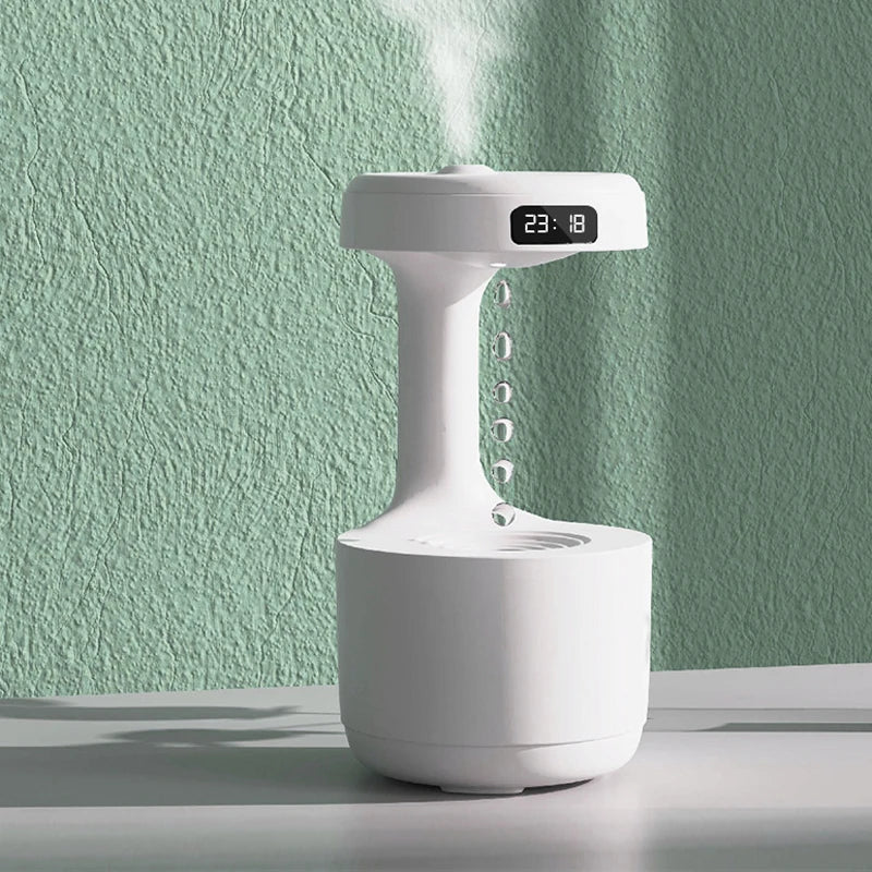 Anti-Gravity Humidifier with LED Clock