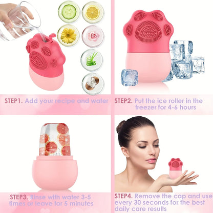 2-in-1 Ice Roller & Face Wash Brush