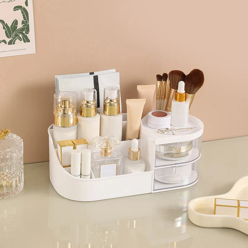 All-in-One Vanity Organizer with Drawers & Mirror