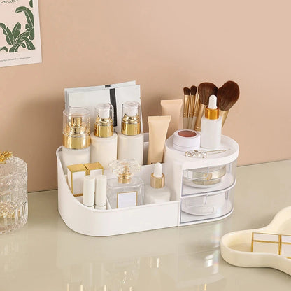 All-in-One Vanity Organizer with Drawers & Mirror