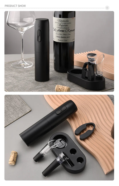 Electric Wine Opener Set with Charging Base