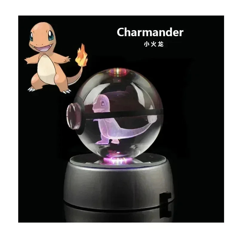 3D Pokémon Crystal Ball with LED Base