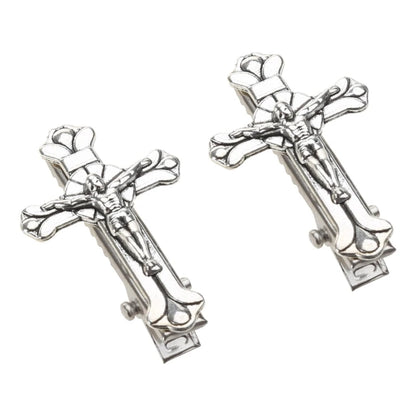 Punk Cross Skull Hair Clips - Halloween Special