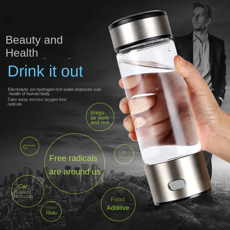 Hydrogen Glow 420ml Water Bottle