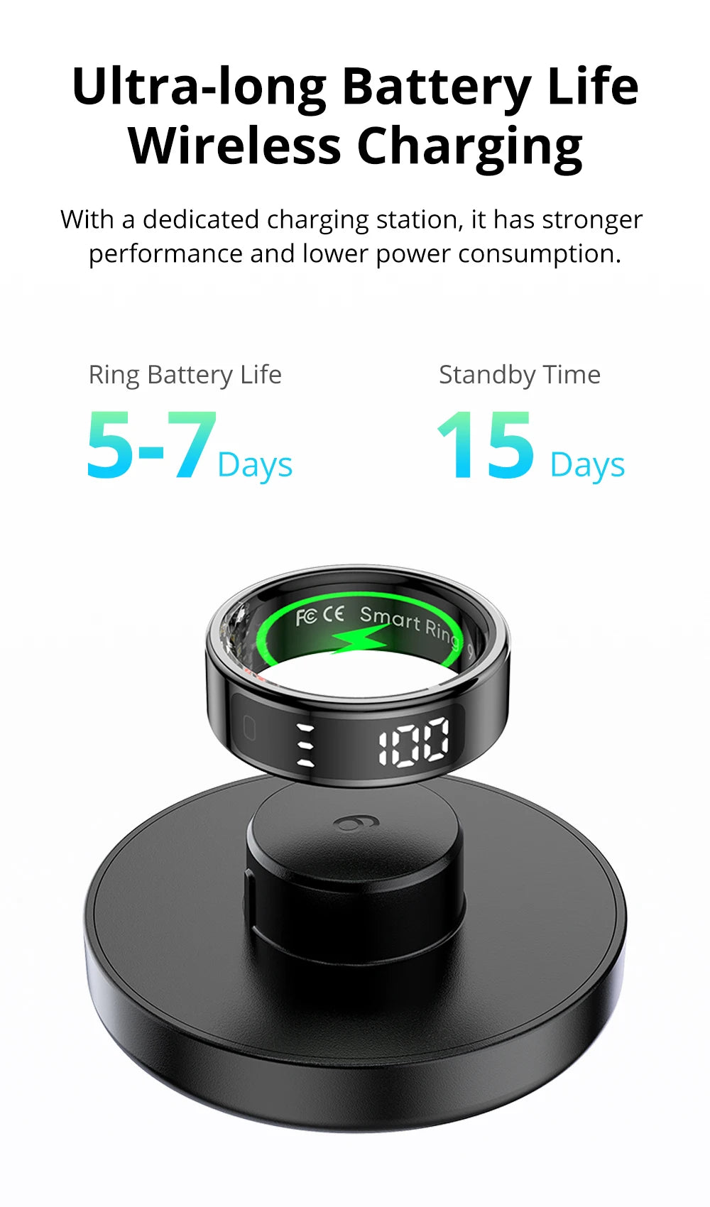 COLMI R12 Smart Ring with Display & Touch