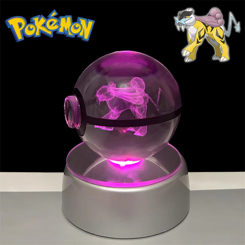 3D Pokémon Crystal Ball Night Light