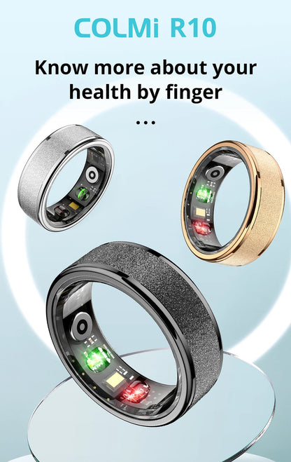COLMI R10 Smart Ring with Charging Case – Sleek Health & Sleep Tracker for Men & Women