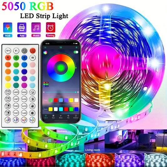 40M RGB LED Strip Lights with App & Remote