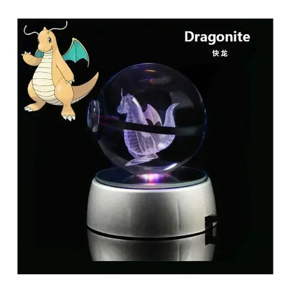 3D Pokémon Crystal Ball with LED Base