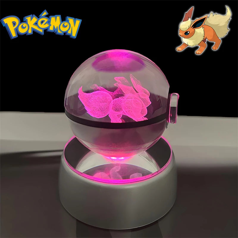 3D Pokémon Crystal Ball Night Light